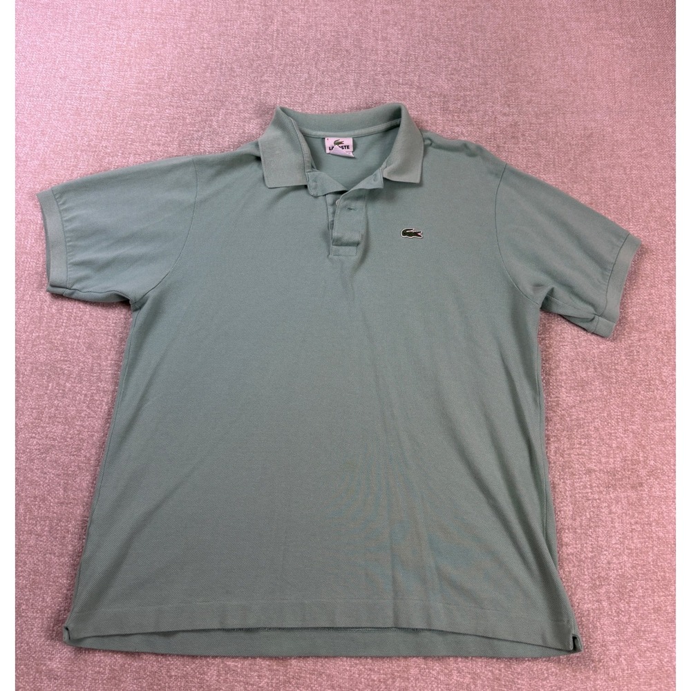 Lacoste Mens Short Sleeve Pique Polo Shirt Green Size 6 XL 5191L